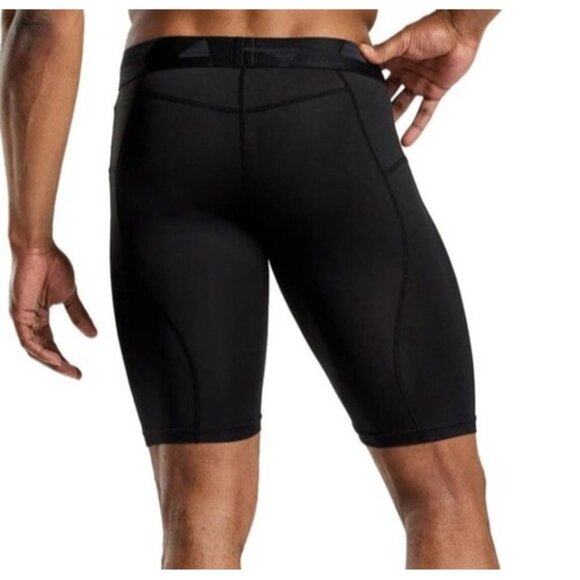 TSLA Men's Athletic Compression Shorts Performance Active Cool Dry Black Size XL - Picture 3 of 8
